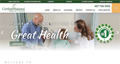 Desktop Screenshot of cortlandregional.org